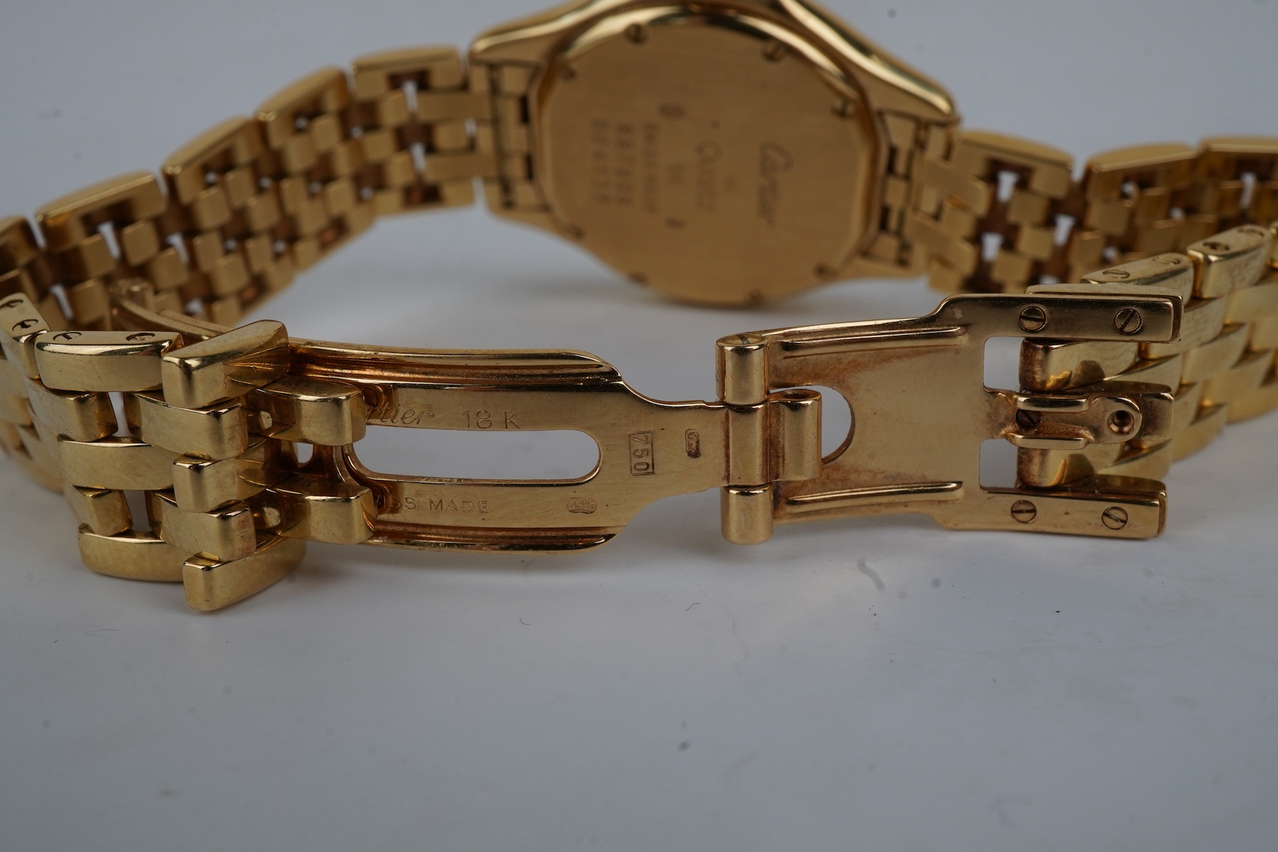 Cartier, a lady's 18ct gold and diamond 'Panthère Cougar' wristwatch, ref. 887906